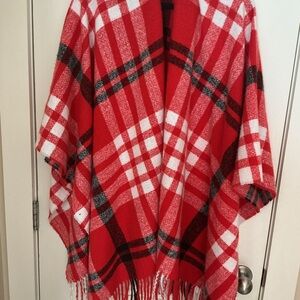 Wonderly Vibrant Red Checkered Wrap
